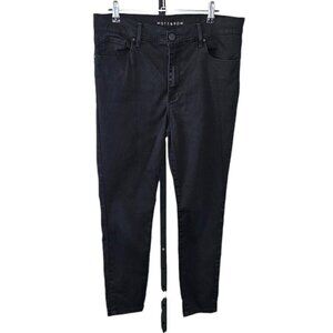 Mott & Bow Womens High Rise Skinny Jeans Size 31 Stretch Denim Black Wash